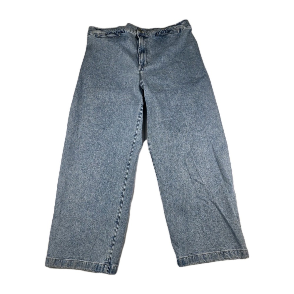 Madewell Jeans Womens Size 31‎ Emmett Wide Leg Light Wash Blue Denim Pants